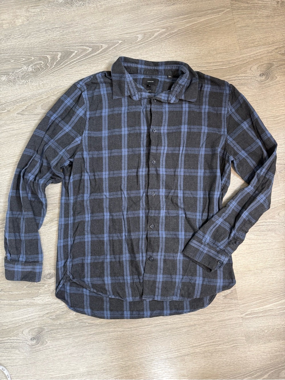Vince Classic Fit Men's Plaid Button-Down Shirt